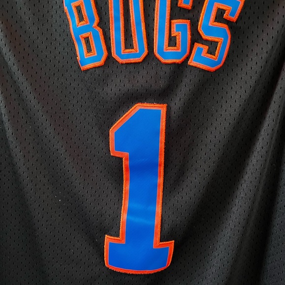 🏀 TuneSquad Basketball Jersey•black, small, mens• Bugs #1•Retro:Vintage style - Picture 3 of 6